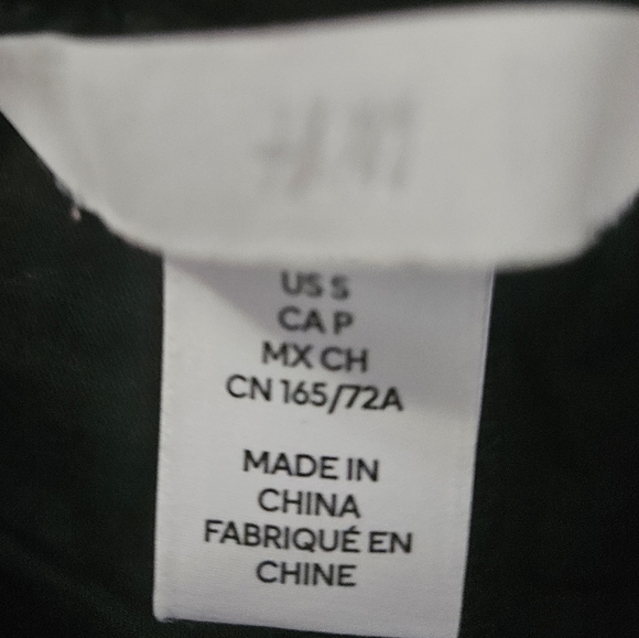 H&M Drawstring Pullon Black Pants Women's Size S - Picture 3 of 4